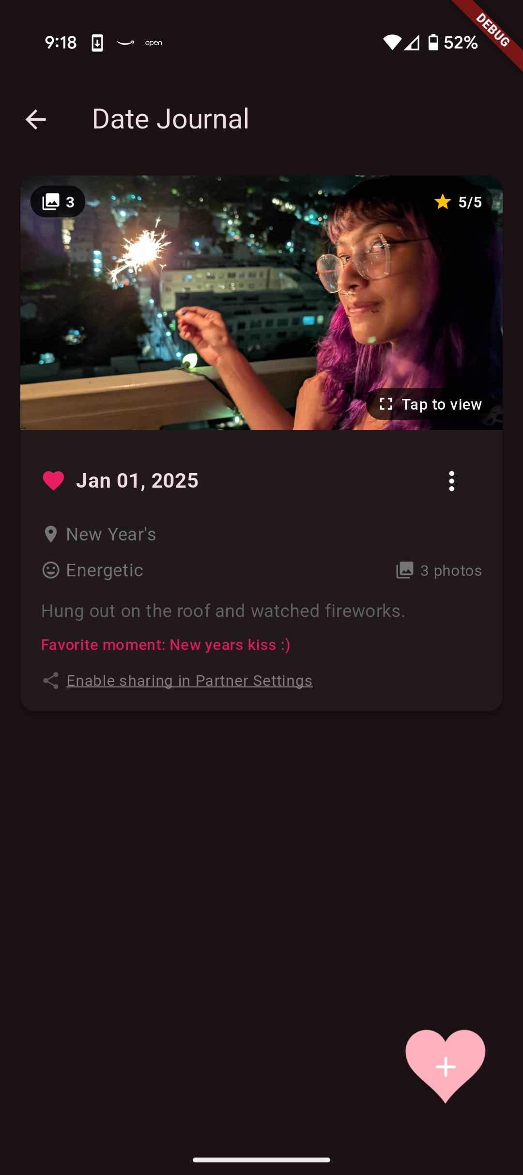 LoveNote Date Journal